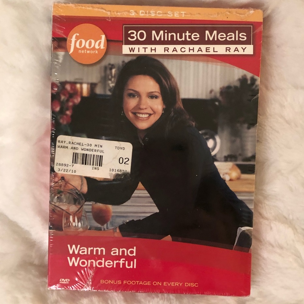 Food Network Warm & Wonderful 30 Minute Meals with Rachel Ray DVD Set of 3